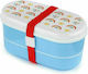 Puckator Rainbow Plastic Kids' Lunch Set Light Blue x x 8.5cm