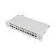 Lanberg Patch Panel Shielded για Rack 1U 10" 12 Θυρών cat6 Γκρι