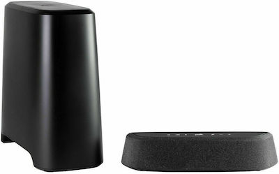 Polk Audio Magnifi Mini AX Soundbar mit Kabelloser Subwoofer und Fernbedienung Schwarz