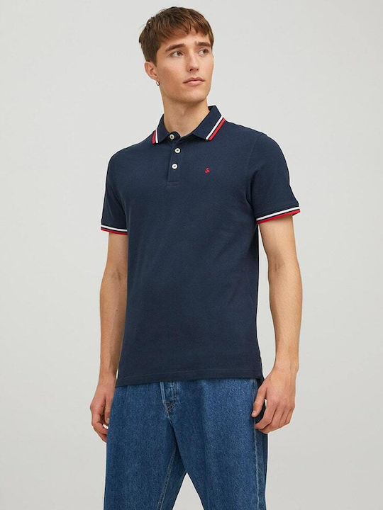 Jack & Jones Поло Тениска Navy Blazer / Tonal