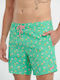 Men's Swimwear Shorts Mint with Patterns
