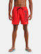 Men's Swimwear Shorts Red with Patterns