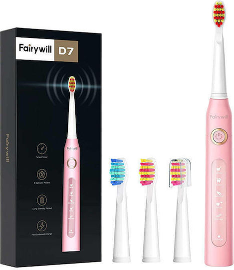 FairyWill FW-507 Electric Toothbrush Pink