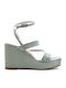 Women's Leather Ankle Strap Platforms Ladi