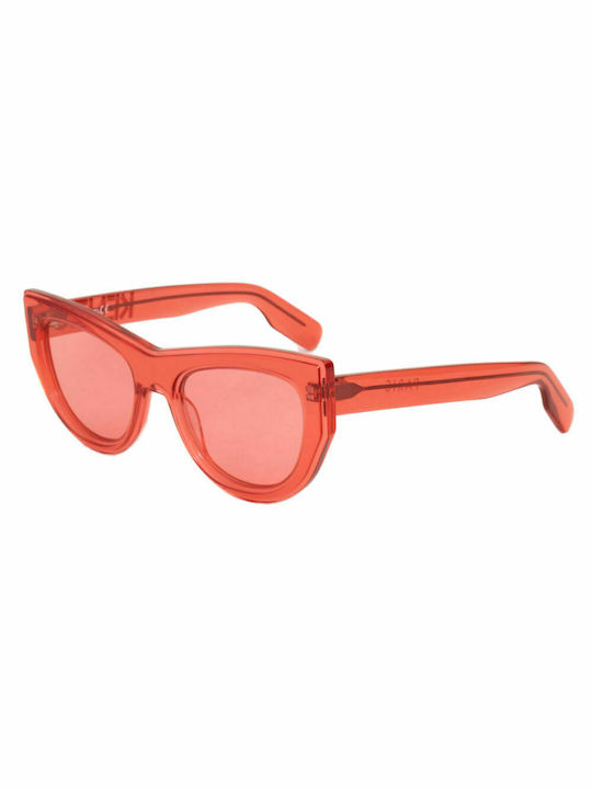 Kenzo Women's Sunglasses with Red Plastic Frame and Red Lens KZ40022I-42E