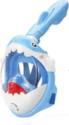 Μάσκα Θαλάσσης Full Face με Αναπνευστήρα Παιδική Baby Shark XS/S σε Μπλε χρώμα