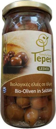 Tepes Family Farm Bio Schwarze Oliven in Lake 220gr
