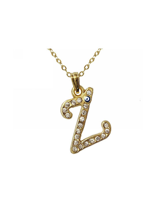 Necklace Monogram Gold Plated