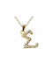 Necklace Monogram Gold Plated