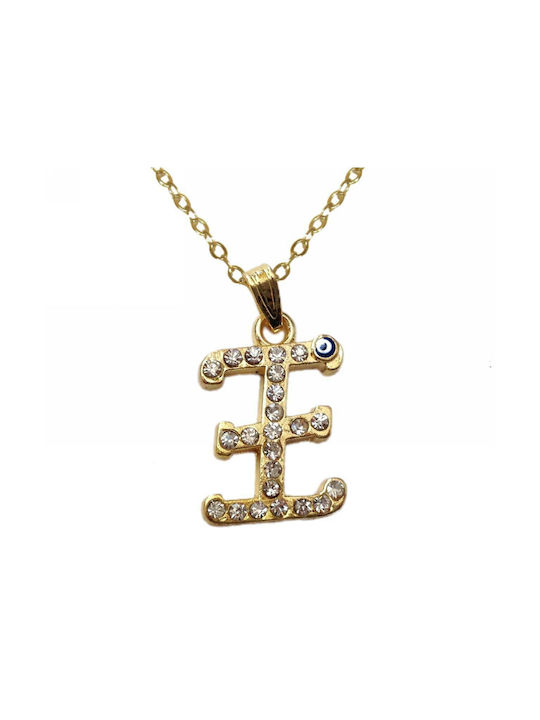 Necklace Monogram Gold Plated