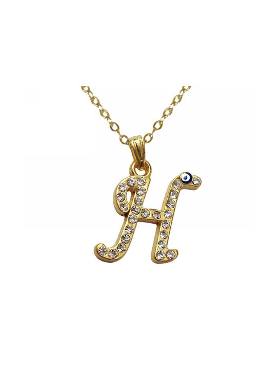 Necklace Monogram Gold Plated