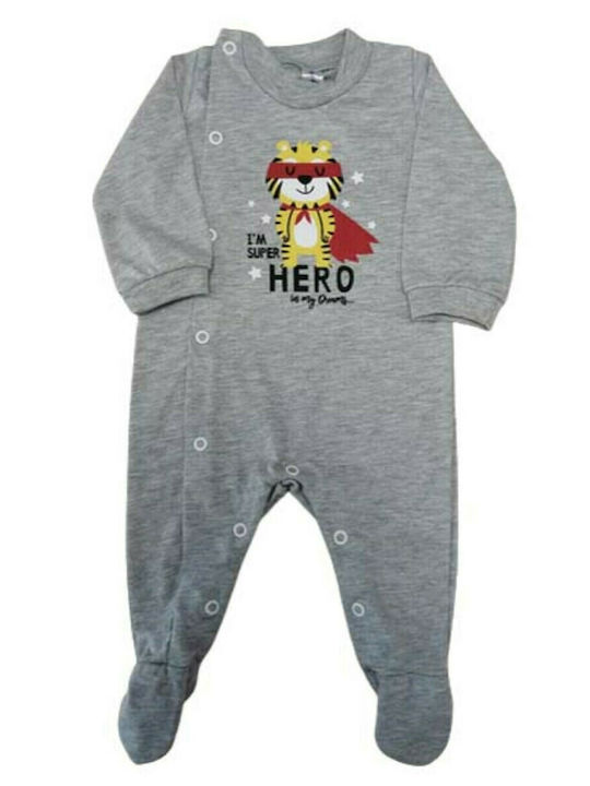 Dreams by Joyce Hero Baby-Strampler Grau