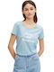 Tom Tailor Women's T-shirt Light Blue