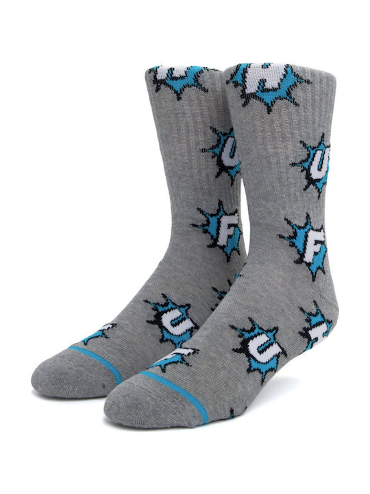 HUF Infinity Jewel Herren Gemusterte Socken Gray 1Pack