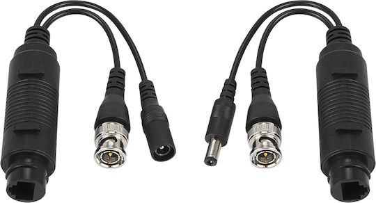 Blow Dm 77 929 104237 Μετατροπέας BNC / DC male σε RJ-45 female 2τμχ