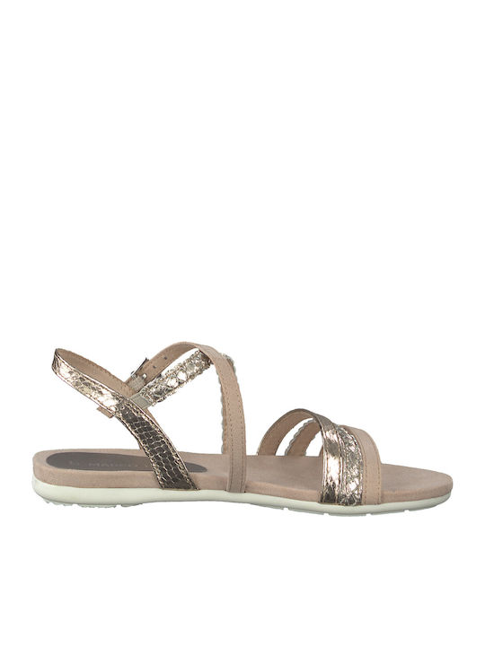 Marco Tozzi Women's Flat Sandals In Pink Colour