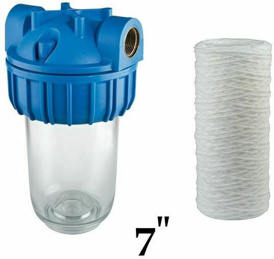Atlas Filtri 3P Junior Plus AFO SX Water Filtration System Single Central Supply Micron 3/4'' with Replacement Filter Atlas Filtri 7" FA 7 SX 25mcr