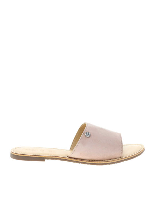 Mexx Chelsey Δερμάτινα Γυναικεία Σανδάλια Nude