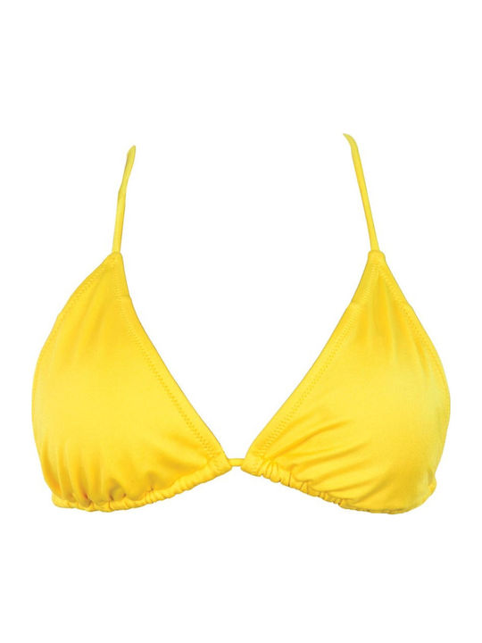Bikini Τριγωνάκι με Ενίσχυση Κίτρινο