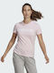 Adidas Essentials Women's Athletic T-shirt Clear Pink /White