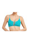 Guess Sports Bra Bikini Top Turquoise