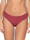 Luna Bikini Slip Burgundisch