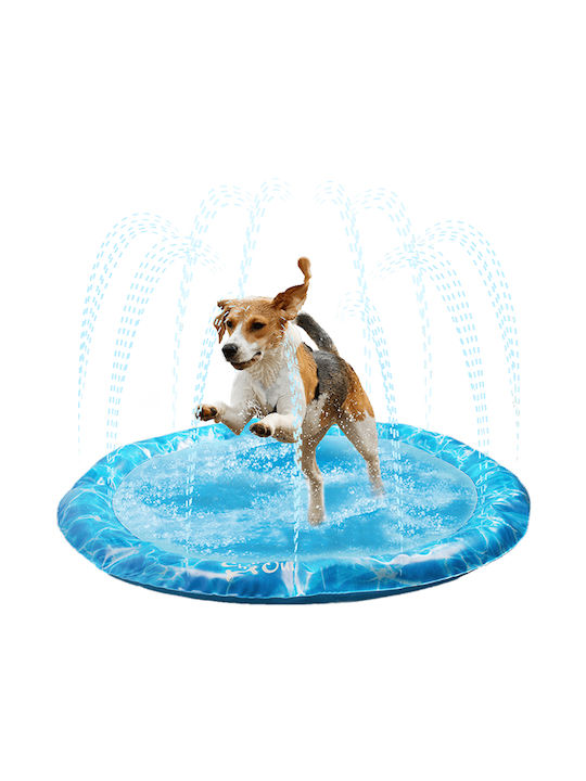 All For Paws Sprinkler Fun Mat Piscină de Câine 130εκ. Albastru deschis AF8019