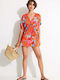 Desigual Angelina Women's Mini Dress Beachwear Orange