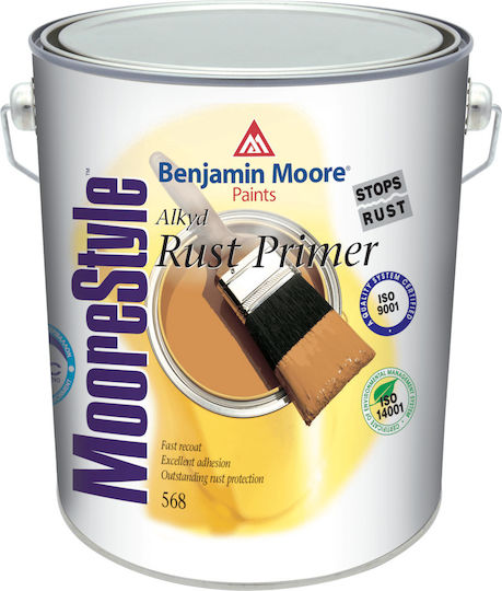 Benjamin Moore MooreStyle Rust Primer 568 Грунд Сив Подходящ за Метал 2.5лт