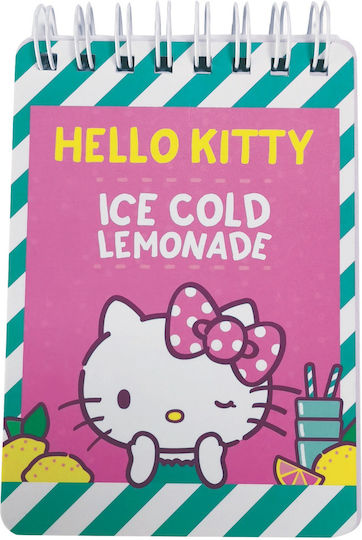 Gim Hello Kitty Lemonade Bloc Notes Spiral 50 Foi A7 Cu dungi Roz