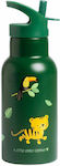 A Little Lovely Company Kids Stainless Steel Thermos Water Bottle Green 350ml