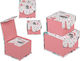 Out of the Blue Papier Weihnachtlich Box für Geschenke Rosa 2Stück