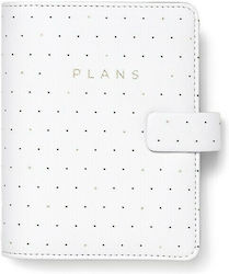Filofax Moonlight Pocket Organizer Λευκό Δερμάτινο