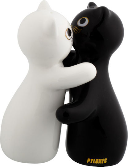 Pylones Hugcats Σετ Αλατοπίπερο από Πορσελάνη 2бр
