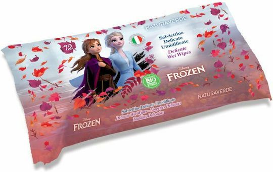Naturaverde Bio Frozen II Μωρομάντηλα 72τμχ