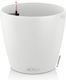 Lechuza Classico Color 28 Flower Pot Self-Watering 27.5x26cm in White Color 13190