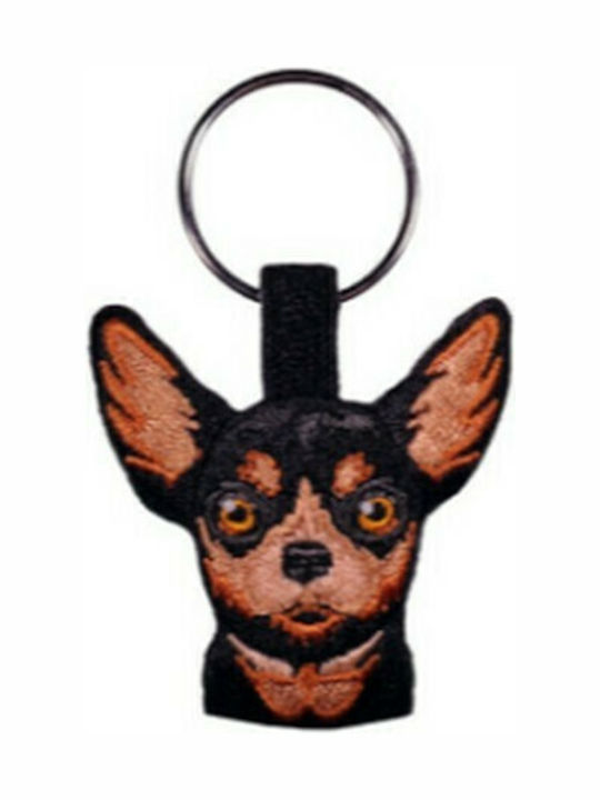 ActionLab Ключодържател Chihuahua Текстилен Черен