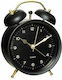 Aria Trade AT00001006 Tabletop Clock with Alarm Black