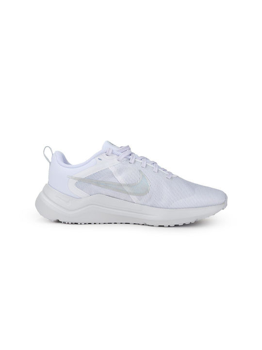 Nike Downshifter 12 Γυναικεία Running White / Pure Platinum / Metallic Silver