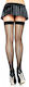 Leg Avenue Fishnet Thigh Highs with Backseam 9112 Black