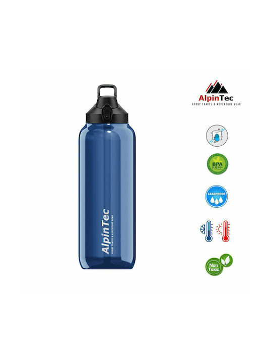 AlpinTec Πλαστικό Παγούρι 1500ml Μπλε