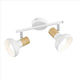 Wofi Texel Double Spot with Socket E14 in White Color