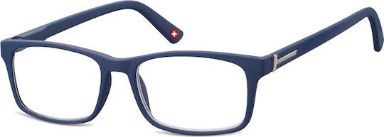 Montana Eyewear MR73B Reading Glasses +3.00 in Blue color