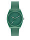adidas Street Project Two Women's Watch with Green Rubber Strap
