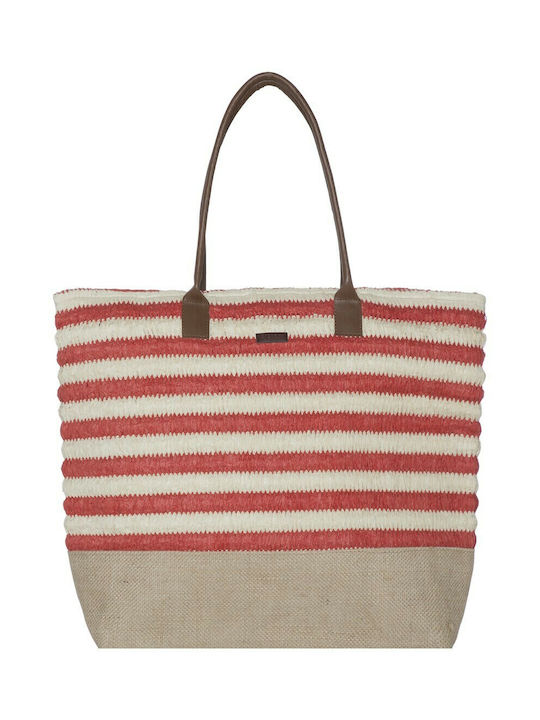 Protest Naya Beach Bag Red with Stripes
