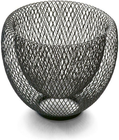 Philippi Mesh Obstschale Metallisch Schwarz 25x25x13cm