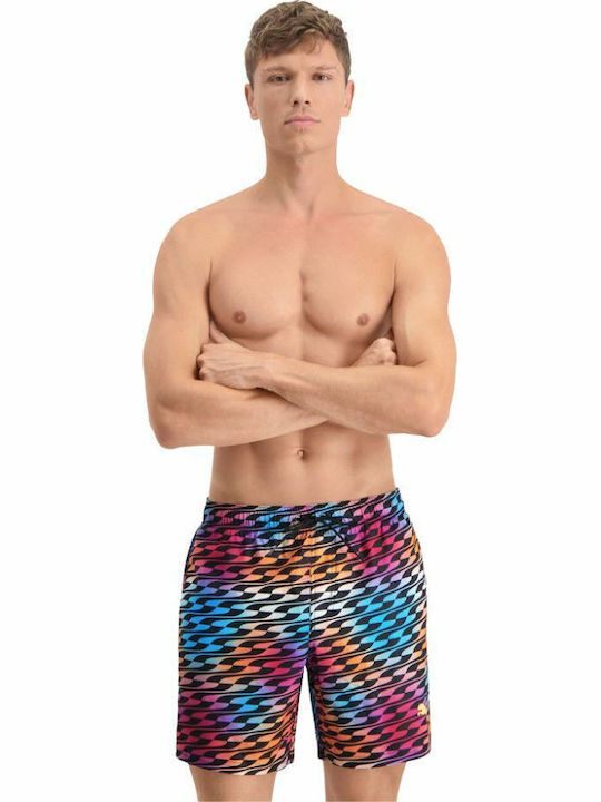 Water Shorts Black Multico Combo Ανδρικό Μαγιό Σορτς Πολύχρωμο με Σχέδια