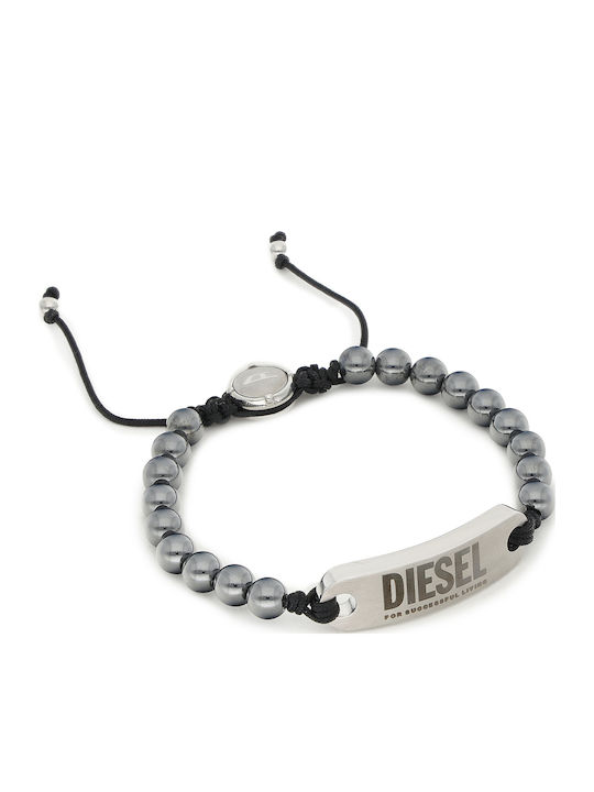 Diesel Men's Macrame Bracelet Made of Cord 28cm
