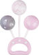 Saro Baby Rasseln Balls für Neugeborene Rosa