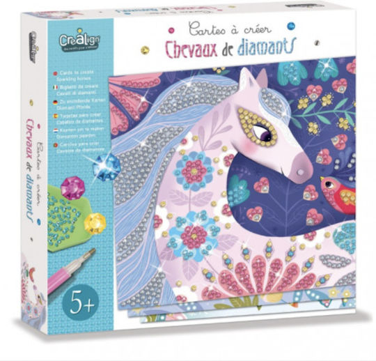 Crealign Collage Cards for Creating Diamond Horses for Children 5+ years Years